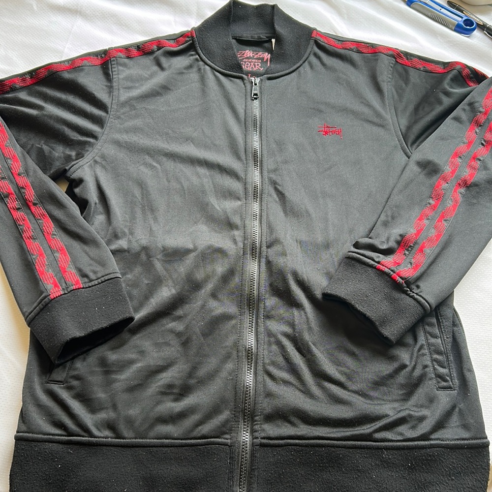 Stussy Track Jacket Size Large Streetwear Full Zip